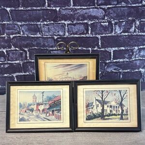 Vintage Clemson South Carolina Watercolor Frames Prints